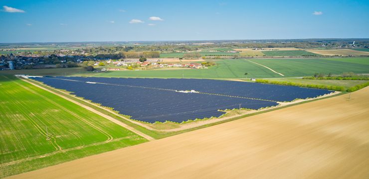 Vu de haut de la centrale - levroux