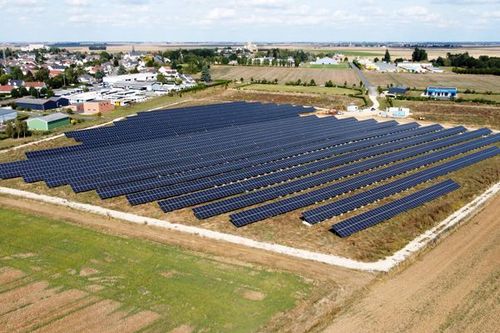 Centrale au sol tournesol