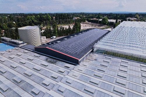 Vu de haut de l'installation chateaurenard